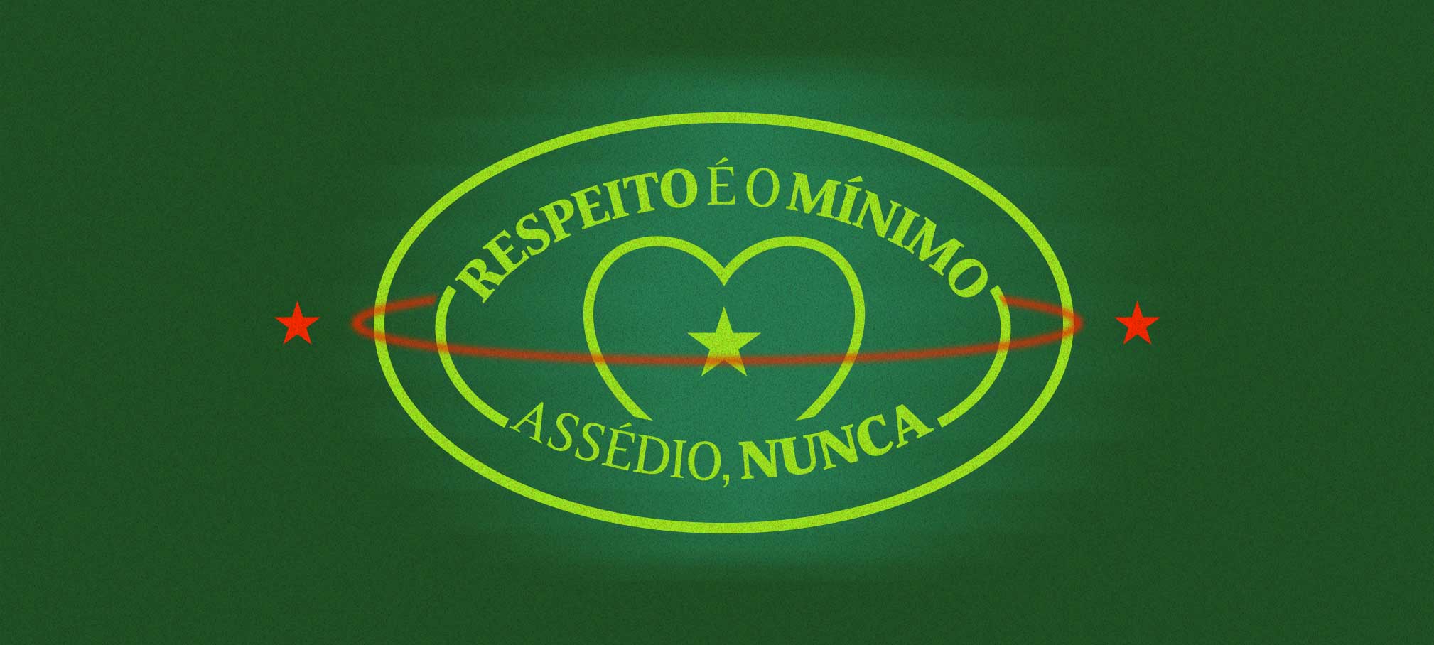 Banner capa, assédio nunca